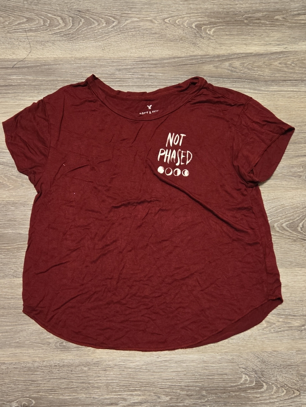 AEO Moon Phase Graphic Cropped Tee XS-S